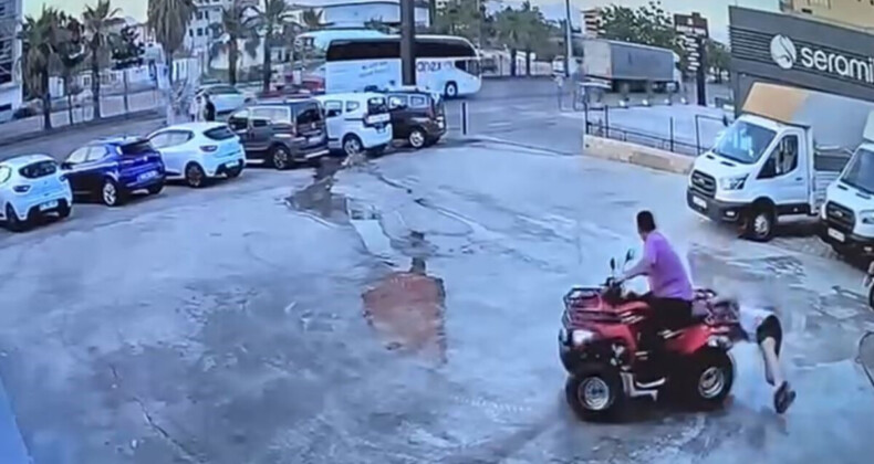 Antalya’da ATV ile drift atan arkadaşlar kaza yaptı