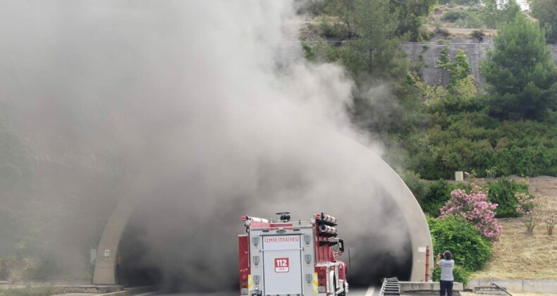 Bayraklı Tüneli’ndeki TIR Yangını, Elektrik Aksamından Çıkmış