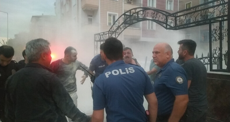 Çorum’da kendini yakmaya çalışan şahsı polis kurtardı