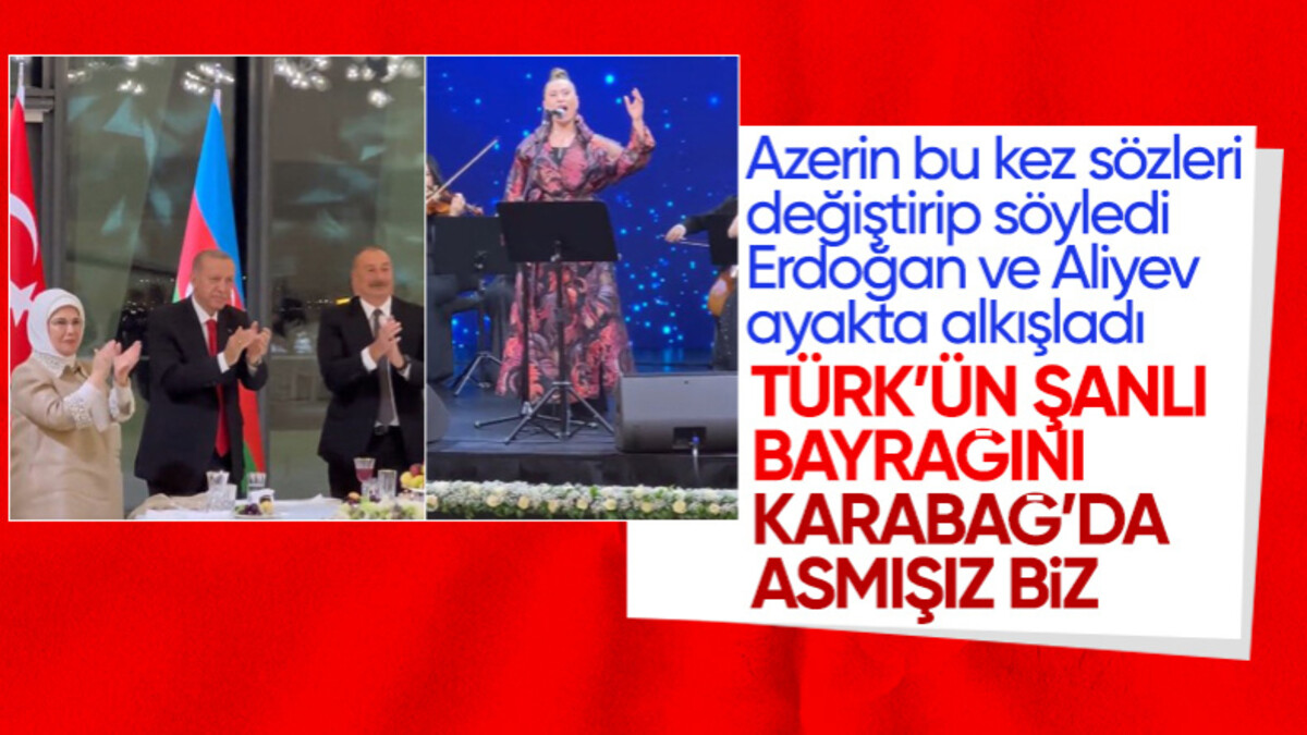 Erdoğan ve Aliyev, Azerin’in Çırpınırdın Karadeniz şarkısını ayakta alkışladı