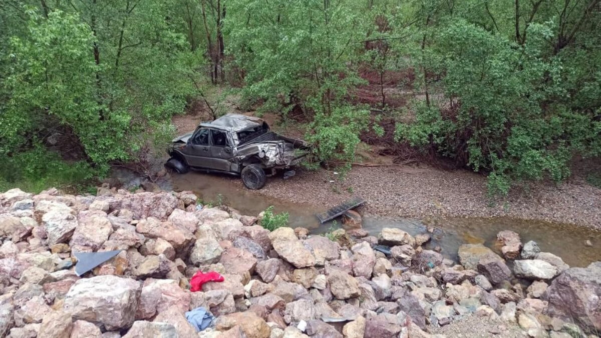 Gümüşhane’de uçuruma yuvarlanan kamyonette 1 kişi öldü