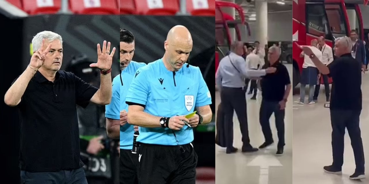 Jose Mourinho çıldırdı! Final maçı sonrası İngiliz hakemi otoparkta sıkıştırıp küfür etti!