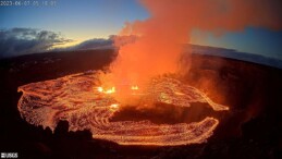 Kilauea Yanardağı, yeniden faaliyete geçti