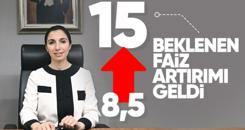 Merkez Bankası politika faizi haziranda yüzde 8,5’ten yüzde 15’e çıktı