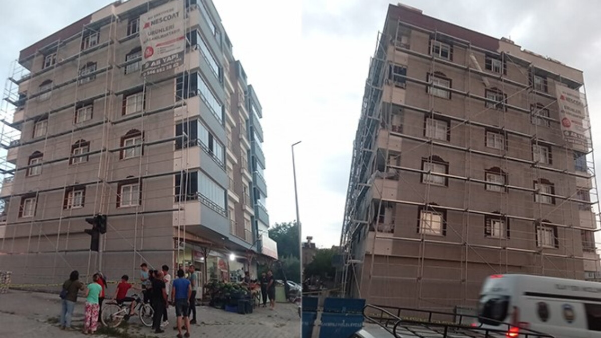 Osmaniye’de sıva yaparken 5’inci kattaki iskeleden düşen işçi öldü