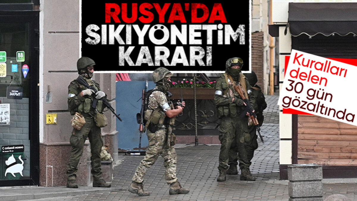 Rusya’da darbe krizi derinleşiyor: Vladimir Putin’den sıkıyönetim kararı