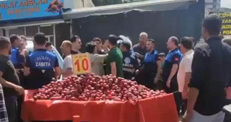 Şanlıurfa’da zabıta ile seyyar satıcılar arasında arbede