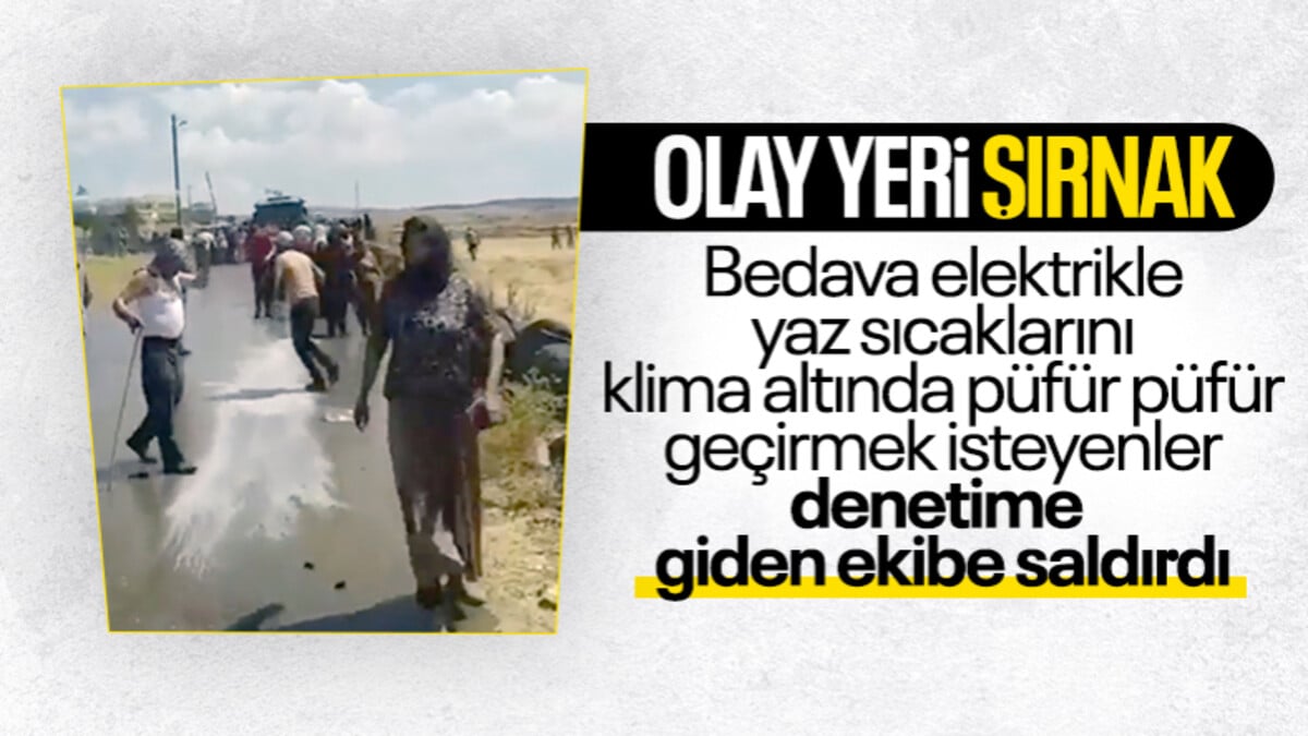 Şırnak’ta kaçak elektrik denetiminde saldırı