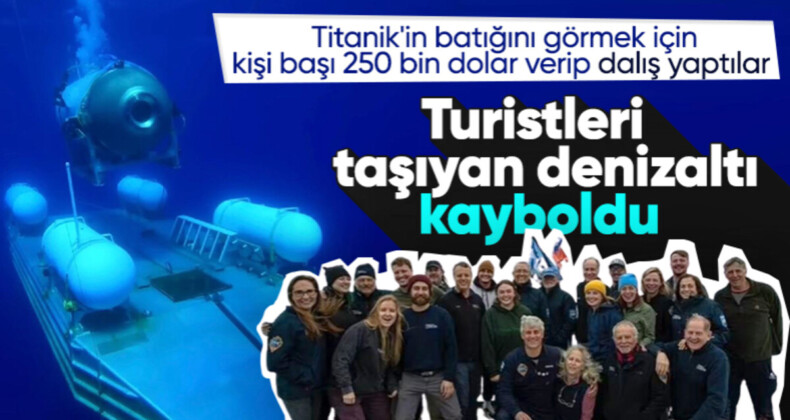 Turistleri Titanik’in enkazına taşıyan denizaltından haber alınamıyor