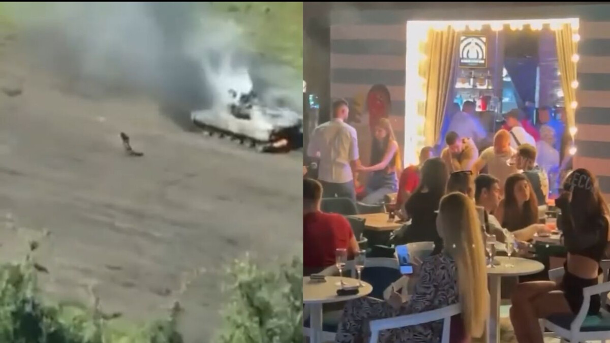 Ukrayna’da savaş ve eğlence bir arada