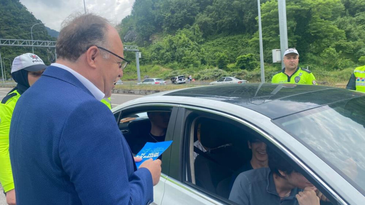 Zonguldak’ta denetime katılan validen sürücüye ceza