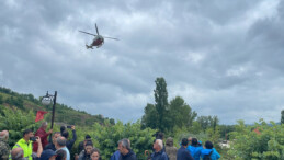 Bartın’da selde mahsur kalanlar helikopterle kurtarıldı