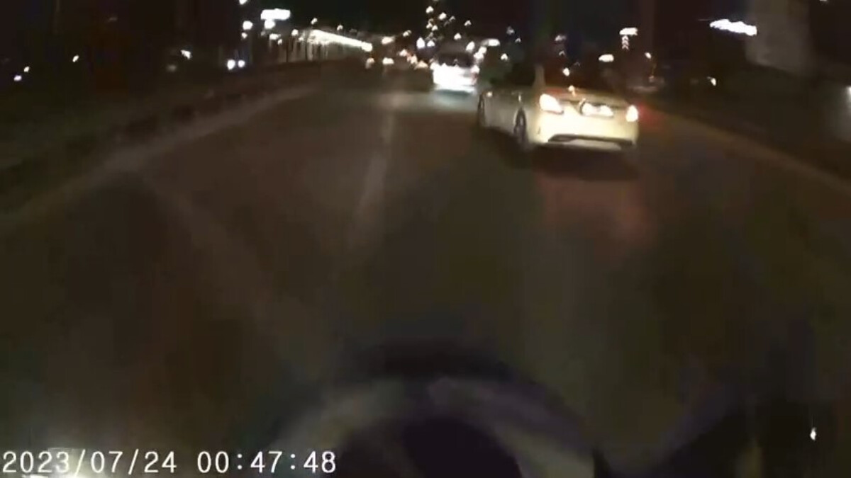 Bursa’da makas atan sürücünün facia ile burun buruna geldiği an