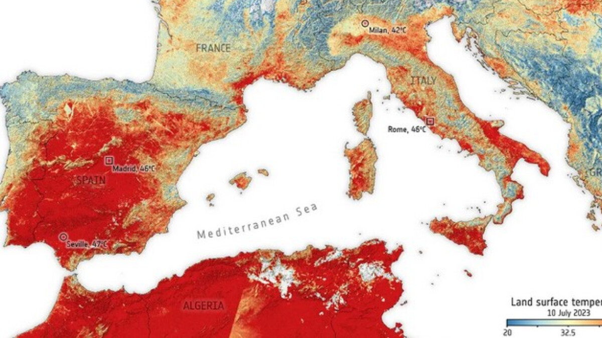 Cezayir’de yüksek sıcaklıklar nedeniyle turuncu alarm verildi