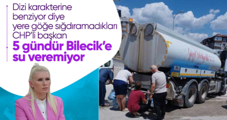 CHP’li Bilecik Belediyesi 5 gündür su veremiyor: Tankerlerle su dağıttılar