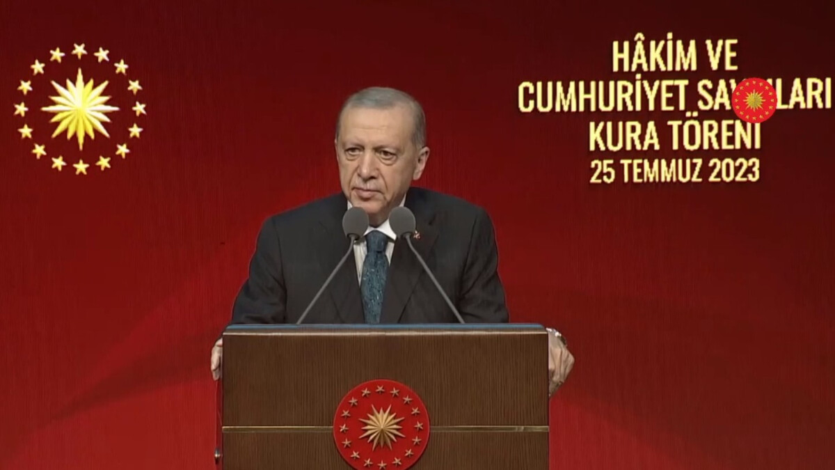 Cumhurbaşkanı Erdoğan, Hakim ve Cumhuriyet Savcıları kura törenine katıldı