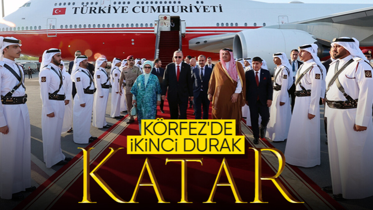 Cumhurbaşkanı Erdoğan’ın Körfez turu devam ediyor! İkinci durak Katar’a geldi