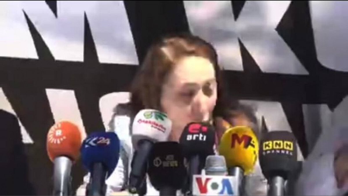 DBP’li Saliha Aydeniz’in kafasına platformun düştüğü anlar