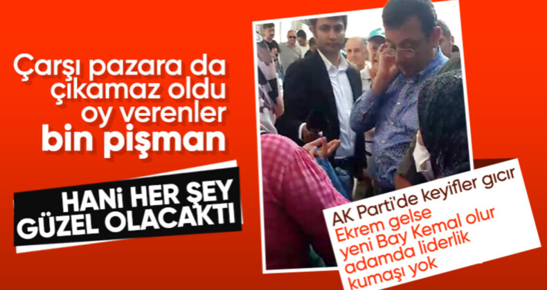 Ekrem İmamoğlu’na pazarda sert tepki: Hani her şey çok güzel olacaktı