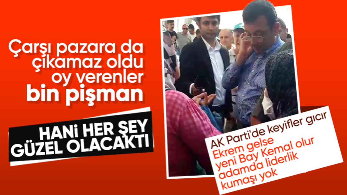 Ekrem İmamoğlu’na pazarda sert tepki: Hani her şey çok güzel olacaktı