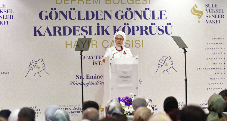 Emine Erdoğan: Devletimiz afetlerin başladığı ilk andan itibaren tüm kurumlarıyla varlığını hissettirdi