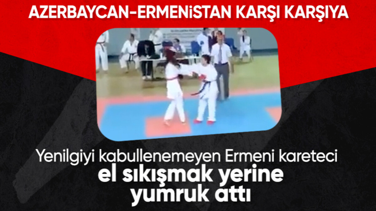 Ermeni sporcudan Azerbaycanlı rakibine çirkin hareket