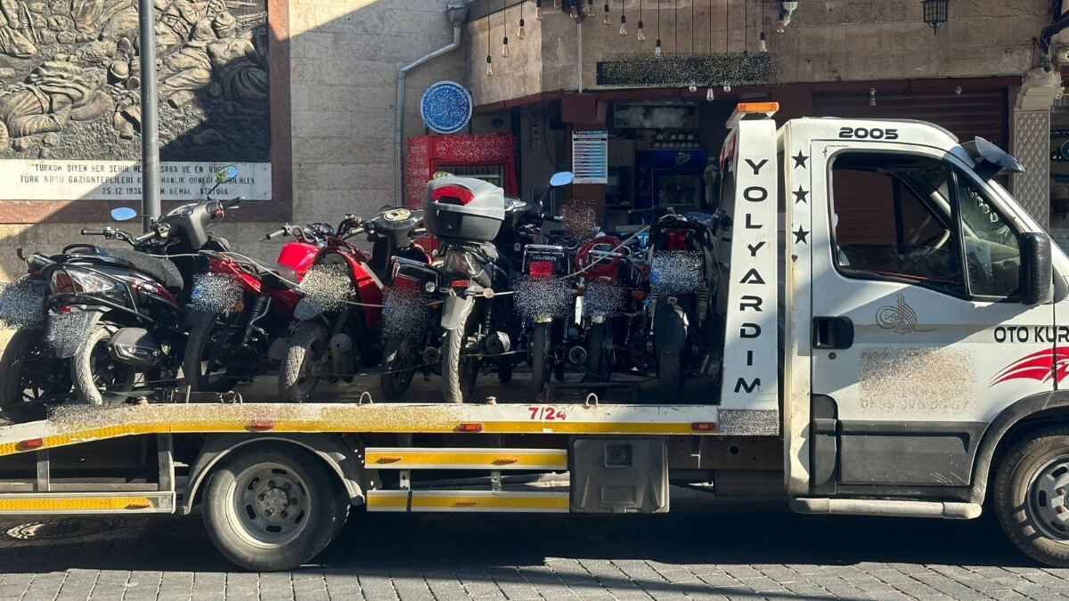 Gaziantep’te motosiklet sürücülerine denetim yapıldı