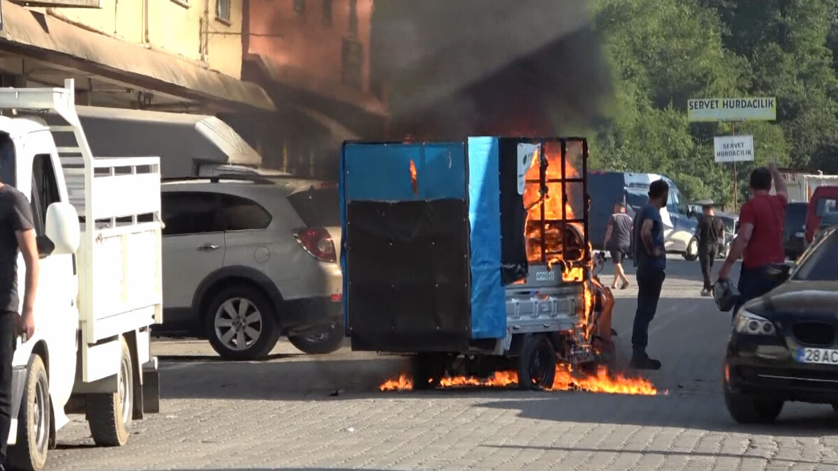 Giresun’da kağıt toplayıcısı grupla esnaf arasında kavga