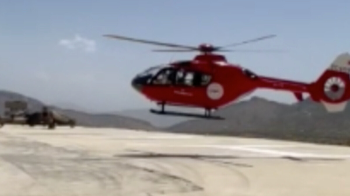 Hakkari’de yılanın ısırdığı çiftçi helikopterle hastaneye yetiştirildi