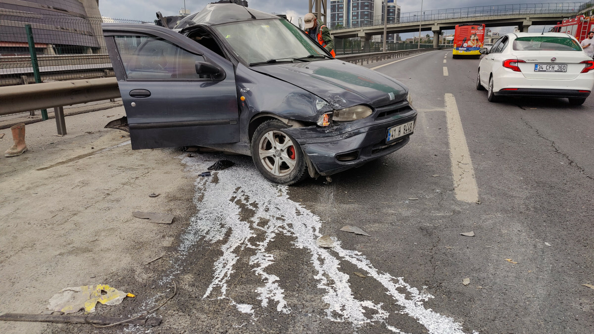 İstanbul’da TEM Otoyolu’nda zincirleme kaza