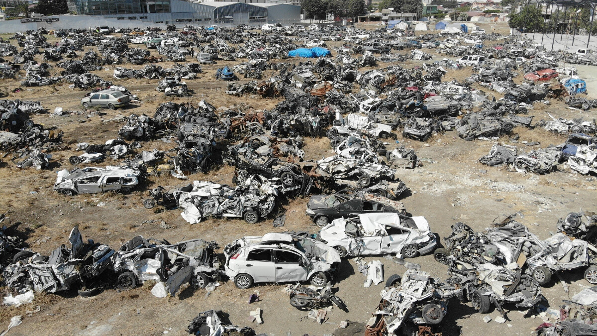 Kahramanmaraş merkezli depremlerde Hatay’da 18 bin 711 araç hasar aldı