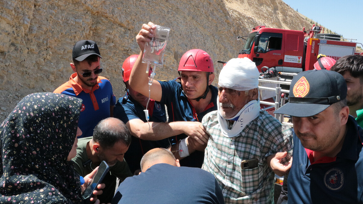 Kahramanmaraş’ta depreme dağ çayı toplarken yakalandı! Kayalıktan düştü