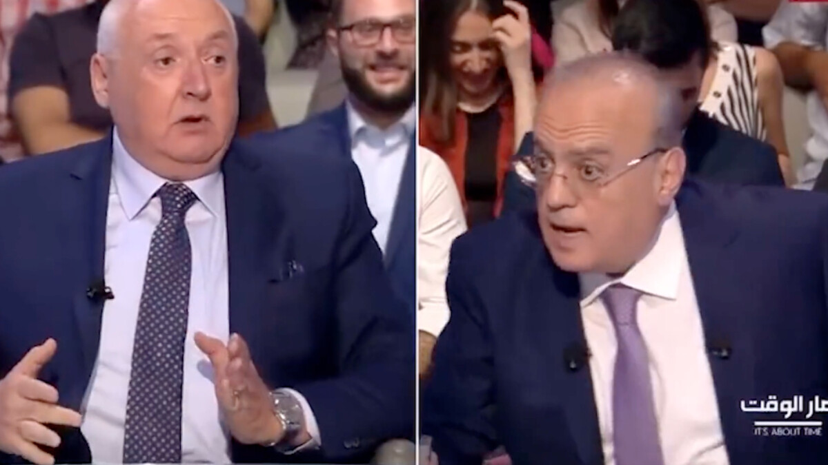 Lübnan televizyonunda gazeteci ve eski bakan birbirine girdi