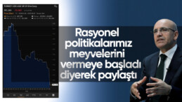Mehmet Şimşek: Rasyonel politikalar meyvelerini veriyor