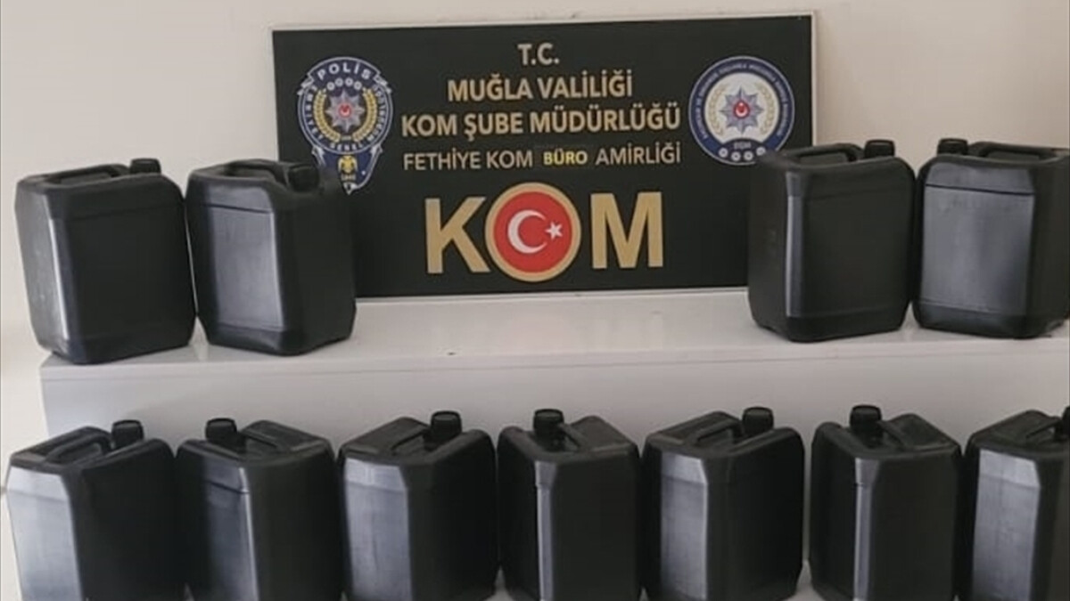 Muğla’da 140 litre etil alkol ele geçirildi