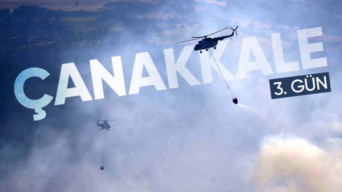 Orman yangınında 3’üncü gün! Çanakkale alev alev yanıyor