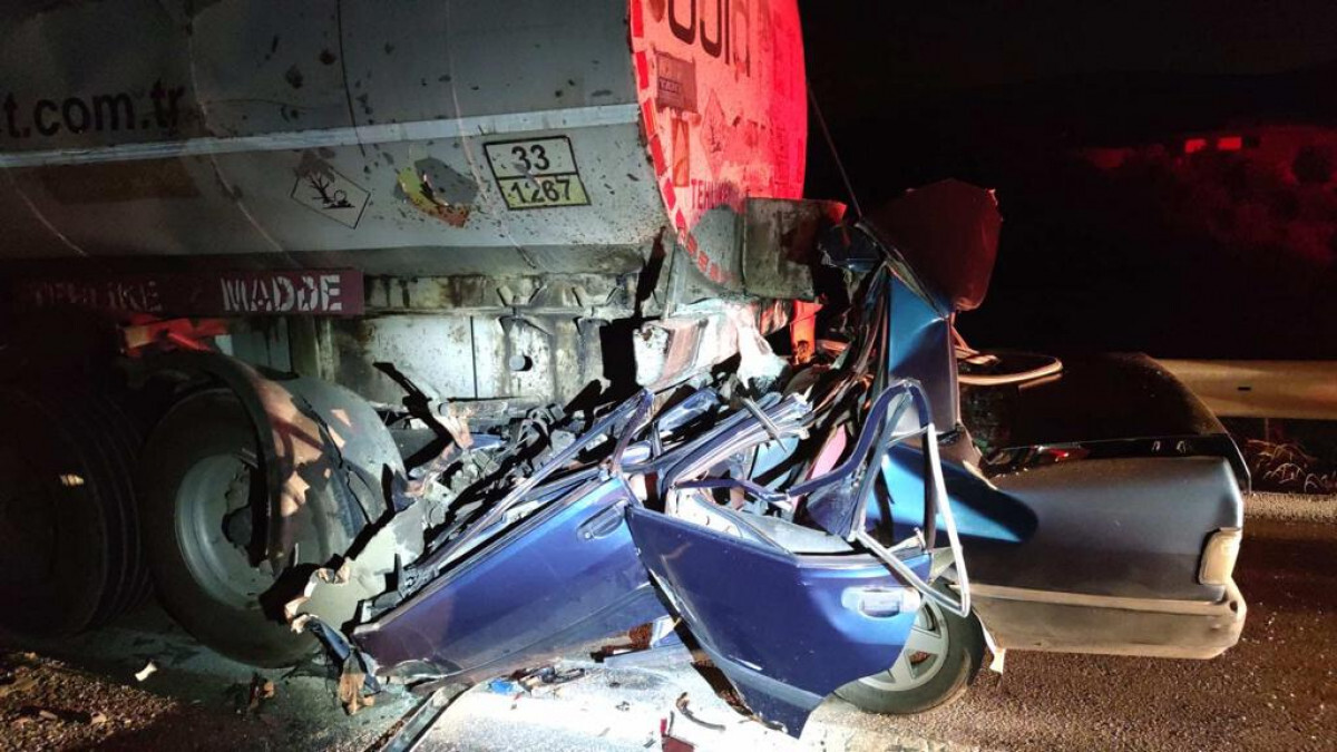 Osmaniye’de korkunç kaza: Tankerin altında can verdiler