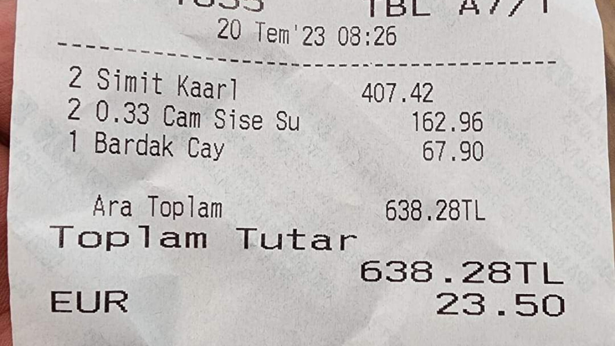 Sabiha Gökçen Havalimanı’nda simit 200 liradan satıldı