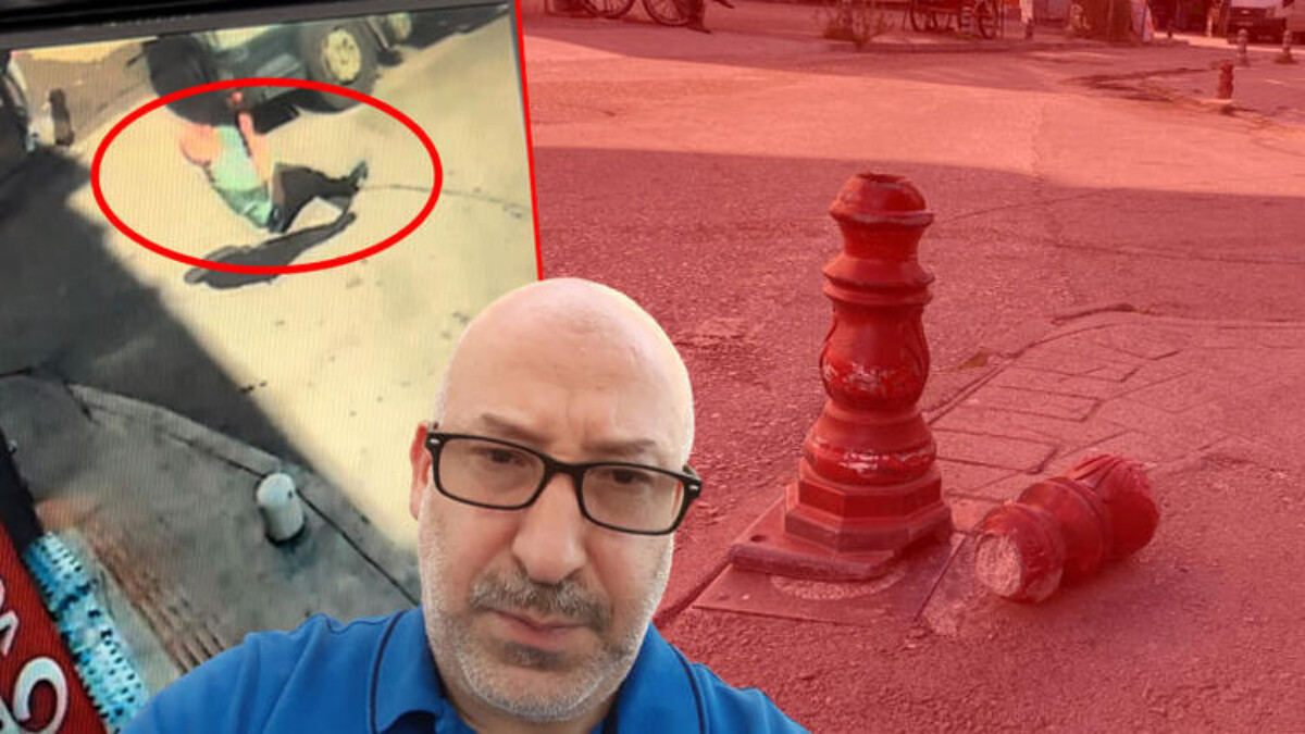 Samsun’da dubanın kırılan parçası, yayanın başına isabet etti