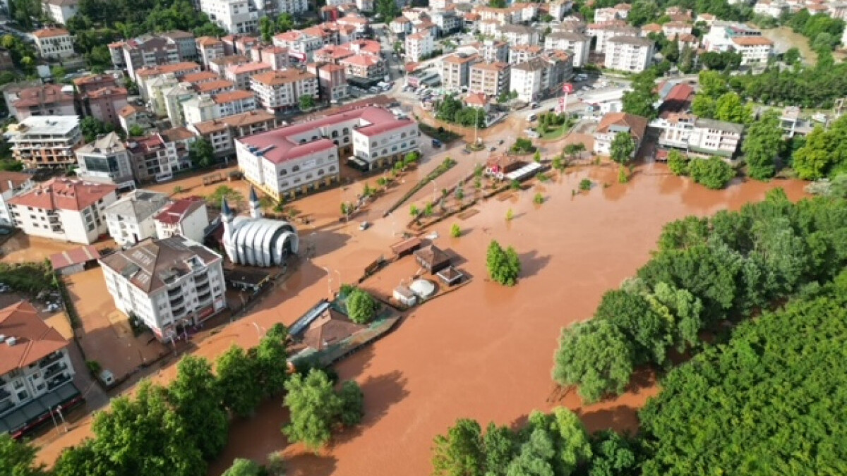 Selin vurduğu Bartın havadan görüntülendi