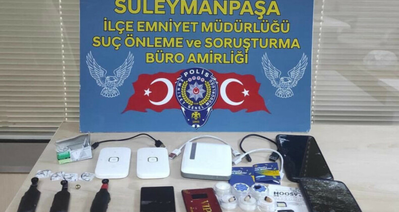 Tekirdağ’da ehliyet sınavına kopya düzeneği hazırladı: Test ederken yakalandı