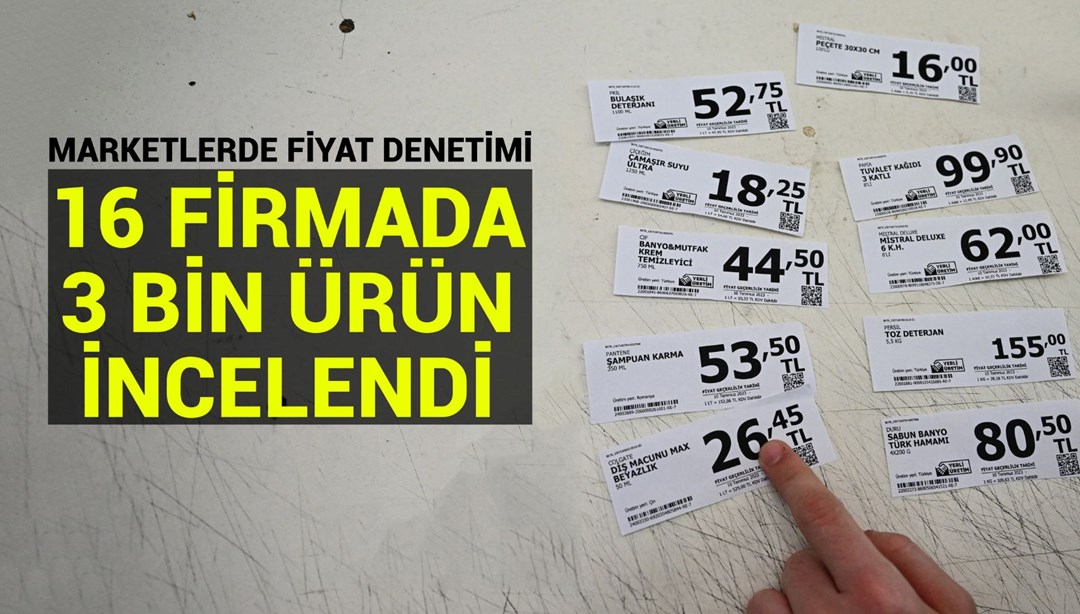 Ticaret Bakanlığı’ndan marketlerde fiyat ve etiket denetimi