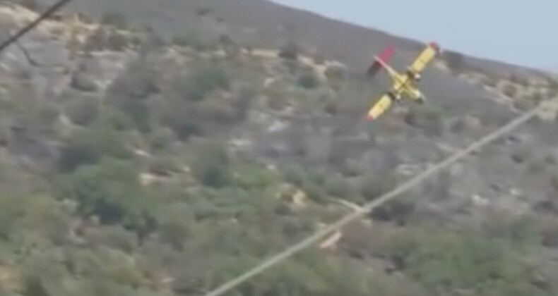 Yunanistan’da düşen söndürme uçağında pilotlar hayatını kaybetti