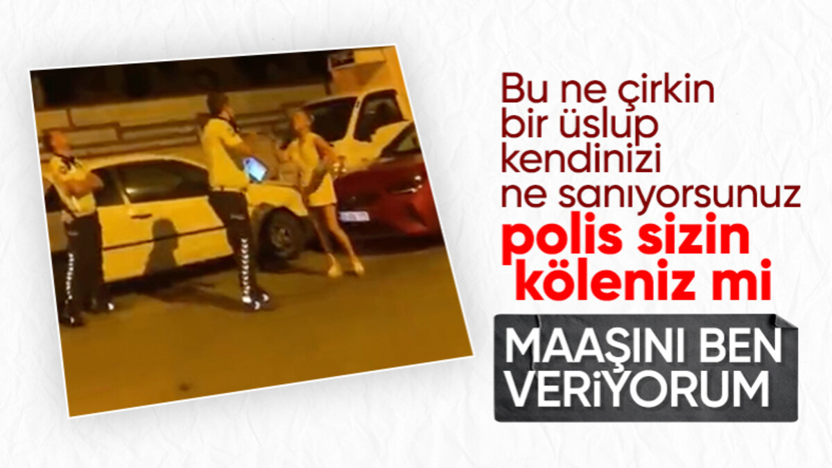 Adana’da çevirmeye takılan kadın, polis ekiplerini tehdit etti: Şimdi müdürünü arıyorum