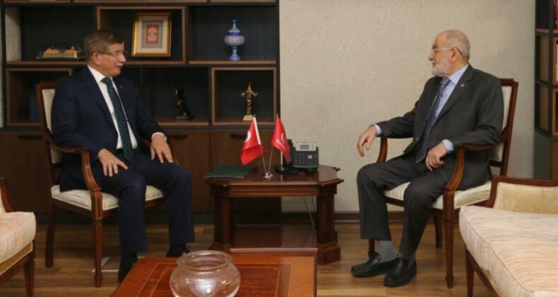 Ahmet Davutoğlu’ndan Temel Karamollaoğlu’na ziyaret