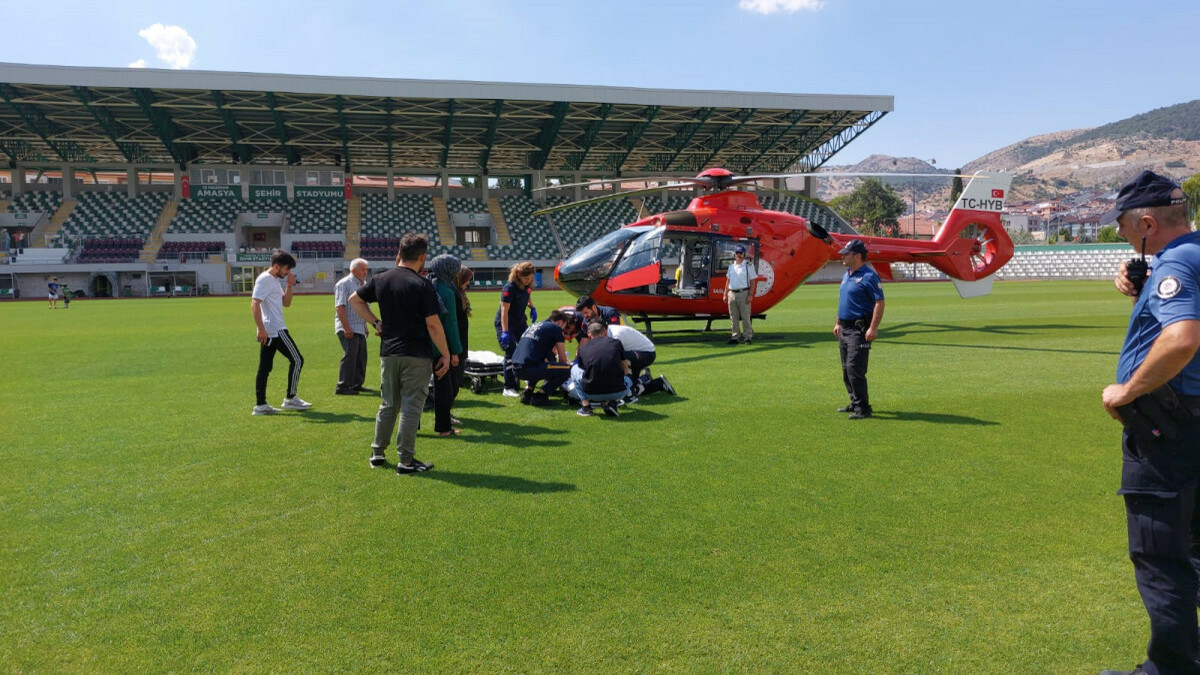 Amasya’da doğum yapan kadın, ambulans helikopterle sevk edildi