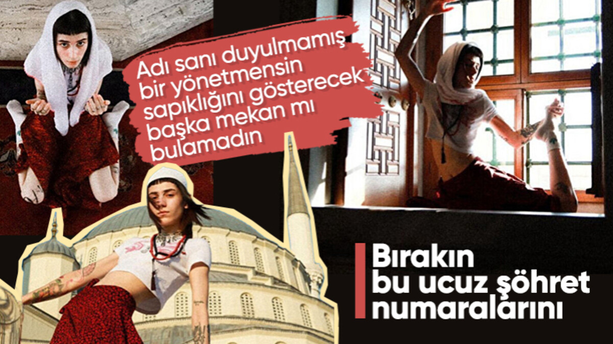 Ankara’da camide yapılan çekimde dini değerlere saygısızlık