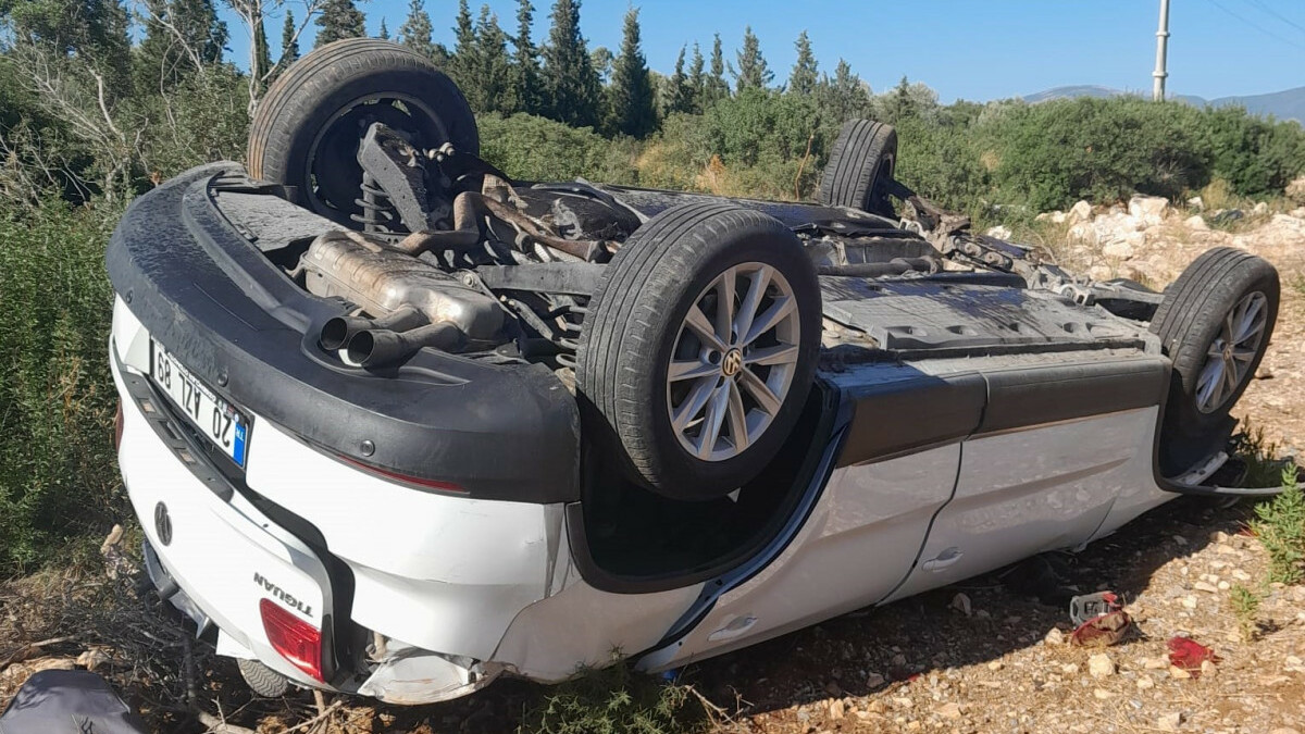 Aydın’da kontrolden çıkan otomobil takla attı: 4 yaralı