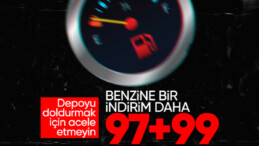 Bir indirim daha! Benzinin tabelası bir kez daha değişiyor: 99 kuruş…