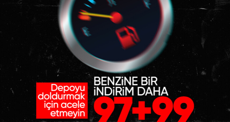 Bir indirim daha! Benzinin tabelası bir kez daha değişiyor: 99 kuruş…